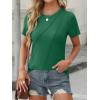 imageANRABESS Womens Summer Tops Workout Shirts Beach Vacation Outfits Business Tshirts Dressy Fashion Spring Clothes 2025Green