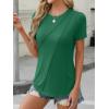 imageANRABESS Womens Summer Tops Workout Shirts Beach Vacation Outfits Business Tshirts Dressy Fashion Spring Clothes 2025Green