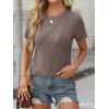 imageANRABESS Womens Summer Tops Workout Shirts Beach Vacation Outfits Business Tshirts Dressy Fashion Spring Clothes 2025Light Brown