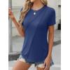 imageANRABESS Womens Summer Tops Workout Shirts Beach Vacation Outfits Business Tshirts Dressy Fashion Spring Clothes 2025Navy Blue