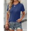 imageANRABESS Womens Summer Tops Workout Shirts Beach Vacation Outfits Business Tshirts Dressy Fashion Spring Clothes 2025Navy Blue