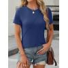 imageANRABESS Womens Summer Tops Workout Shirts Beach Vacation Outfits Business Tshirts Dressy Fashion Spring Clothes 2025Navy Blue