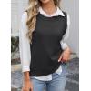 imageANRABESS Womens Sweater Vest Summer Sleeveless Crewneck Ribbed Knit Side Button Loose Pullover Tank Tops 2025 Fall OutfitsBlack