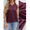 imageANRABESS Womens Sweater Vest Summer Sleeveless Crewneck Ribbed Knit Side Button Loose Pullover Tank Tops 2025 Fall OutfitsBurgundy