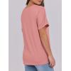 imageANRABESS Womens T Shirts Short Sleeve V Neck Shirts Summer Loose Fit Dressy Tops Business Casual Blouses 2025 Basic TeesCoral
