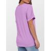 imageANRABESS Womens T Shirts Short Sleeve V Neck Shirts Summer Loose Fit Dressy Tops Business Casual Blouses 2025 Basic TeesLight Purple