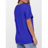 imageANRABESS Womens T Shirts Short Sleeve V Neck Shirts Summer Loose Fit Dressy Tops Business Casual Blouses 2025 Basic TeesRoyal Blue