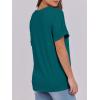 imageANRABESS Womens T Shirts Short Sleeve V Neck Shirts Summer Loose Fit Dressy Tops Business Casual Blouses 2025 Basic TeesTeal