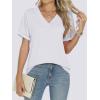 imageANRABESS Womens T Shirts Short Sleeve V Neck Shirts Summer Loose Fit Dressy Tops Business Casual Blouses 2025 Basic TeesWhite