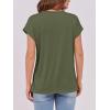imageANRABESS Womens Tops Summer Cap Sleeve Basic Tee Shirts 2025 Trendy Loose Fit Casual Dressy Business Work Tshirts ClothesArmy Green