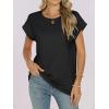 imageANRABESS Womens Tops Summer Cap Sleeve Basic Tee Shirts 2025 Trendy Loose Fit Casual Dressy Business Work Tshirts ClothesBlack