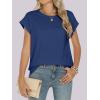 imageANRABESS Womens Tops Summer Cap Sleeve Basic Tee Shirts 2025 Trendy Loose Fit Casual Dressy Business Work Tshirts ClothesDark Blue