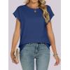 imageANRABESS Womens Tops Summer Cap Sleeve Basic Tee Shirts 2025 Trendy Loose Fit Casual Dressy Business Work Tshirts ClothesDark Blue