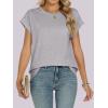 imageANRABESS Womens Tops Summer Cap Sleeve Basic Tee Shirts 2025 Trendy Loose Fit Casual Dressy Business Work Tshirts ClothesGrey