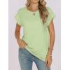 imageANRABESS Womens Tops Summer Cap Sleeve Basic Tee Shirts 2025 Trendy Loose Fit Casual Dressy Business Work Tshirts ClothesLight Green