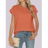 imageANRABESS Womens Tops Summer Cap Sleeve Basic Tee Shirts 2025 Trendy Loose Fit Casual Dressy Business Work Tshirts ClothesOrange