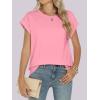 imageANRABESS Womens Tops Summer Cap Sleeve Basic Tee Shirts 2025 Trendy Loose Fit Casual Dressy Business Work Tshirts ClothesPink