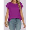 imageANRABESS Womens Tops Summer Cap Sleeve Basic Tee Shirts 2025 Trendy Loose Fit Casual Dressy Business Work Tshirts ClothesPurple