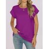imageANRABESS Womens Tops Summer Cap Sleeve Basic Tee Shirts 2025 Trendy Loose Fit Casual Dressy Business Work Tshirts ClothesPurple