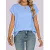 imageANRABESS Womens Tops Summer Cap Sleeve Basic Tee Shirts 2025 Trendy Loose Fit Casual Dressy Business Work Tshirts ClothesSky Blue