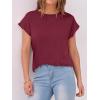 imageANRABESS Womens Tops Summer Cap Sleeve Basic Tee Shirts 2025 Trendy Loose Fit Casual Dressy Business Work Tshirts ClothesWine Red
