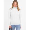 imageANRABESS Womens Turtleneck Cable Knit Sweaters Long Sleeve Fitted Business Casual Pullover Top 2025 Fall OutfitsWhite