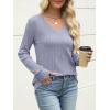 imageANRABESS Womens V Neck Sweaters 2025 Fall Long Sleeve Shirts Lightweight Ribbed Knit Basic Casual Office Work Tunic TopsBlue