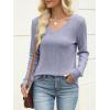 imageANRABESS Womens V Neck Sweaters 2025 Fall Long Sleeve Shirts Lightweight Ribbed Knit Basic Casual Office Work Tunic TopsBlue