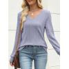 imageANRABESS Womens V Neck Sweaters 2025 Fall Long Sleeve Shirts Lightweight Ribbed Knit Basic Casual Office Work Tunic TopsBlue