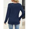 imageANRABESS Womens V Neck Sweaters 2025 Fall Long Sleeve Shirts Lightweight Ribbed Knit Basic Casual Office Work Tunic TopsNavy Blue