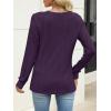 imageANRABESS Womens V Neck Sweaters 2025 Fall Long Sleeve Shirts Lightweight Ribbed Knit Basic Casual Office Work Tunic TopsPurple