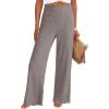 imageANRABESS Womens Ribbed Knit Lounge Pajama Pants Casual Elastic High Waist Loose Wide Leg Pants 2025 Fall Comfy PJ BottomsCoffee
