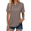 imageANRABESS Womens Summer Tops Workout Shirts Beach Vacation Outfits Business Tshirts Dressy Fashion Spring Clothes 2025Light Brown