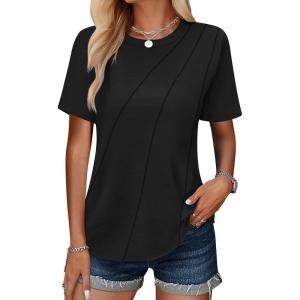 imageANRABESS Womens Summer Tops Workout Shirts Beach Vacation Outfits Business Tshirts Dressy Fashion Spring Clothes 2025Black