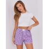 imageANRABESS Boxer Shorts for Women Gingham Pajama 2025 Summer Casual Lounge Sleep Plaid Shorts Y2K Beach BottomsPurple White Plaid