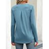 imageANRABESS Long Sleeve Shirts for Women Business Dressy Casual Tops V Neck Half Zipper Blouses 2025 Fall Fashion Work OutfitsCyan