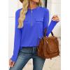 imageANRABESS Long Sleeve Shirts for Women Business Dressy Casual Tops V Neck Half Zipper Blouses 2025 Fall Fashion Work OutfitsRoyal Blue