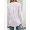 imageANRABESS Long Sleeve Shirts for Women Business Dressy Casual Tops V Neck Half Zipper Blouses 2025 Fall Fashion Work OutfitsWhite