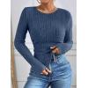 imageANRABESS Long Sleeve Shirts for Women Ribbed Knit Tshirt Slim Fit Crewneck Basic Tee Top 2025 Fall Casual Work Trendy ClothesDark Blue