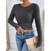 imageANRABESS Long Sleeve Shirts for Women Ribbed Knit Tshirt Slim Fit Crewneck Basic Tee Top 2025 Fall Casual Work Trendy ClothesDark Grey