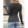 imageANRABESS Long Sleeve Shirts for Women Ribbed Knit Tshirt Slim Fit Crewneck Basic Tee Top 2025 Fall Casual Work Trendy ClothesDark Grey