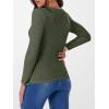 imageANRABESS Long Sleeve Shirts for Women Ribbed Knit Tshirt Slim Fit Crewneck Basic Tee Top 2025 Fall Casual Work Trendy ClothesDeep Green