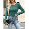 imageANRABESS Long Sleeve Shirts for Women Ribbed Knit Tshirt Slim Fit Crewneck Basic Tee Top 2025 Fall Casual Work Trendy ClothesGreen