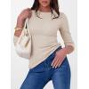imageANRABESS Long Sleeve Shirts for Women Ribbed Knit Tshirt Slim Fit Crewneck Basic Tee Top 2025 Fall Casual Work Trendy ClothesLight Khaki