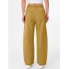 imageANRABESS Women Barrel Jeans High Waisted Wide Leg Drawstring Denim Pants Y2K Baggy Loose Fit Trouser Jeans with PocketsLight Khaki