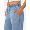 imageANRABESS Women Barrel Jeans High Waisted Wide Leg Drawstring Denim Pants Y2K Baggy Loose Fit Trouser Jeans with PocketsSky Blue