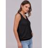 imageANRABESS Women Tank Tops Summer V Neck Sleeveless Casual Loose Fit Cute Cami Basic T Shirts Solid Tees 2025 Trendy OutfitsBlack