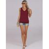 imageANRABESS Women Tank Tops Summer V Neck Sleeveless Casual Loose Fit Cute Cami Basic T Shirts Solid Tees 2025 Trendy OutfitsBurgundy