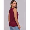 imageANRABESS Women Tank Tops Summer V Neck Sleeveless Casual Loose Fit Cute Cami Basic T Shirts Solid Tees 2025 Trendy OutfitsBurgundy