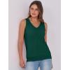 imageANRABESS Women Tank Tops Summer V Neck Sleeveless Casual Loose Fit Cute Cami Basic T Shirts Solid Tees 2025 Trendy OutfitsForest